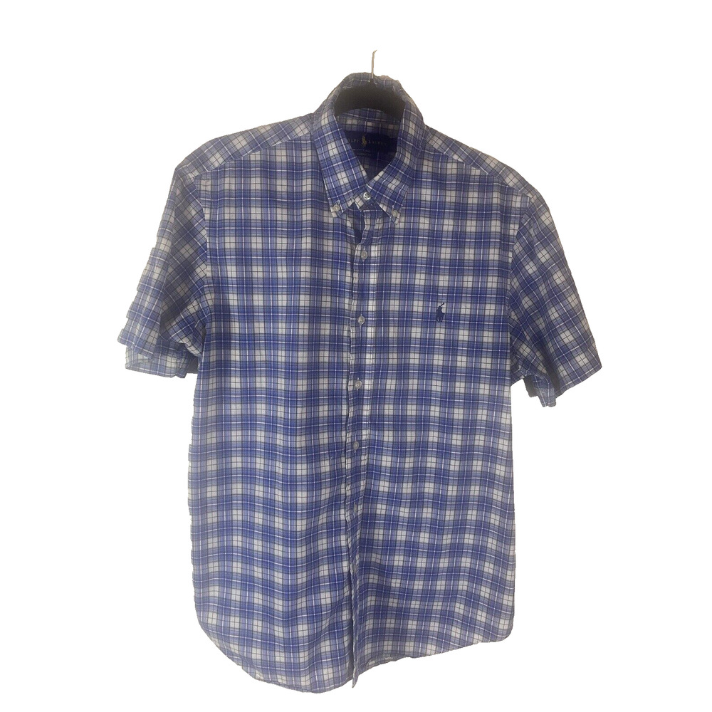 Polo Ralph Lauren Classic Fit Button Down Short Sleeve Shirt for Men's, Size M